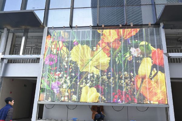 Outdoor 7.81 transparent screen 29.25 square meters of Qianhai Champagne International Financial Center, Nanshan District, Shenzhen
