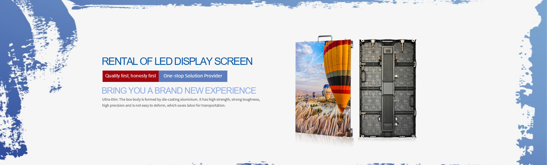 Rental of LED display screen