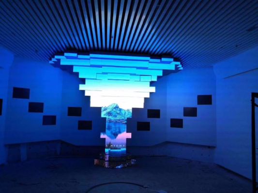 The indoor P5 screen 272.6 square meters of Jinbaizhuang Hotel, Yuhui District, Bengbu City, Anhui Province